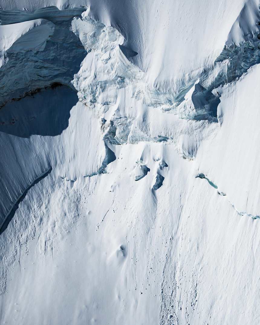 Le Skieur Suisse Jeremie Heitz En Pente Raide