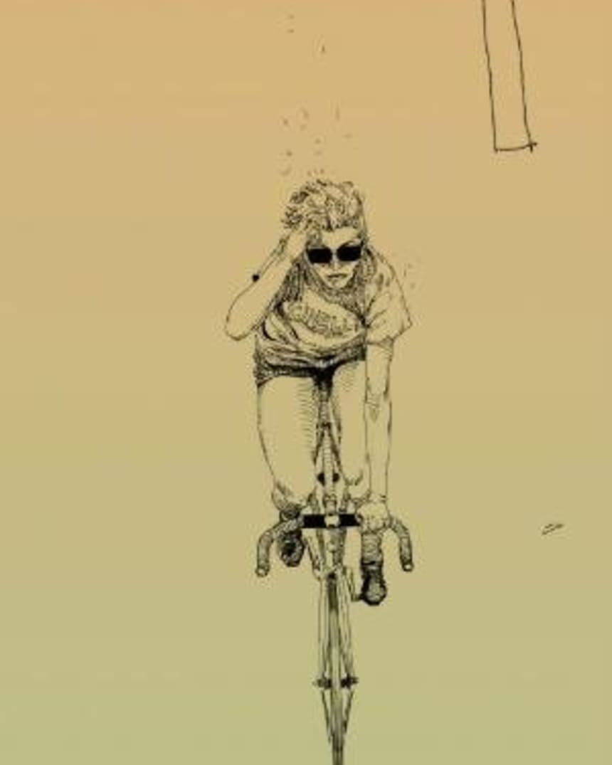 Panicmonk Illustrazioni A Tema Ciclistico