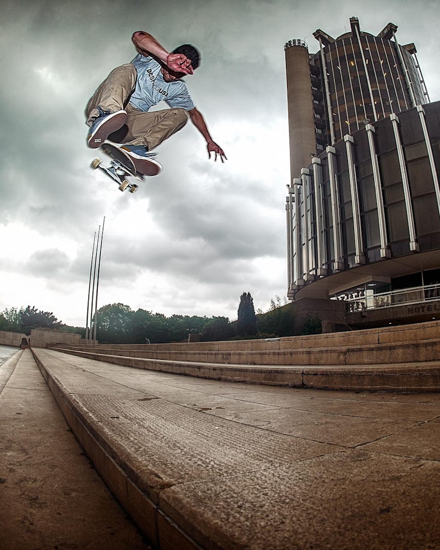 Ben Garcia With A Video Game Skate Trick Red Bull