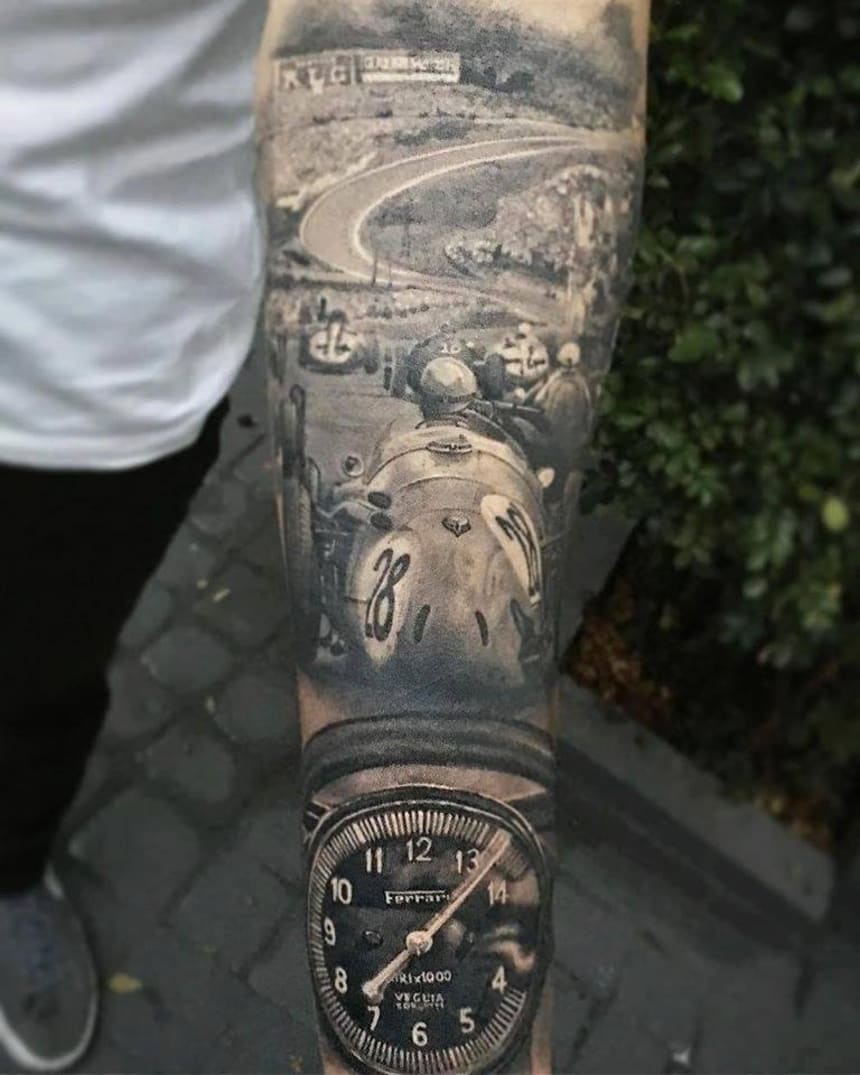 Motorsport Tattoos 20 Of The Best From F1 And More
