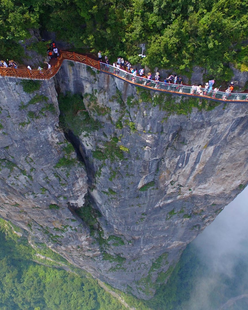 超刺激 世界八大空中玻璃栈道