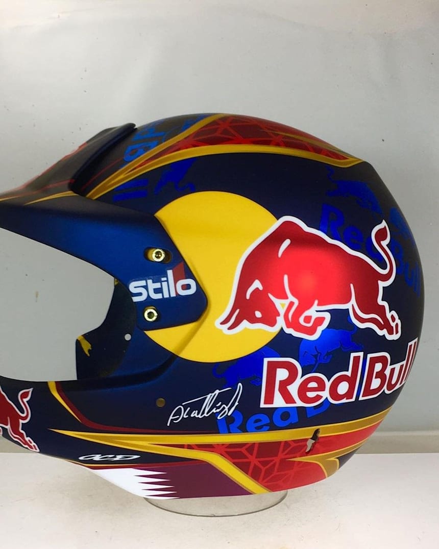 Creativity The Man Behind Al Attiyah S Helmet Designs