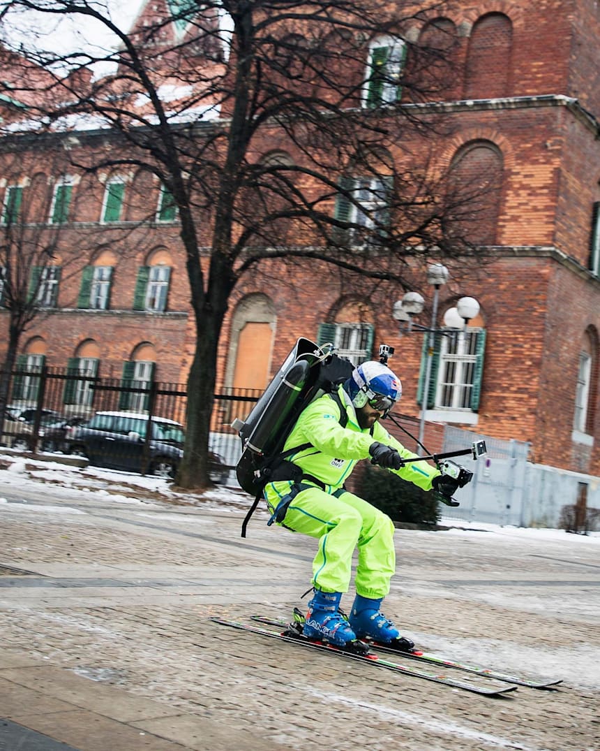 Making Of The Filip Flisar Ski Jetpack Stunt Video