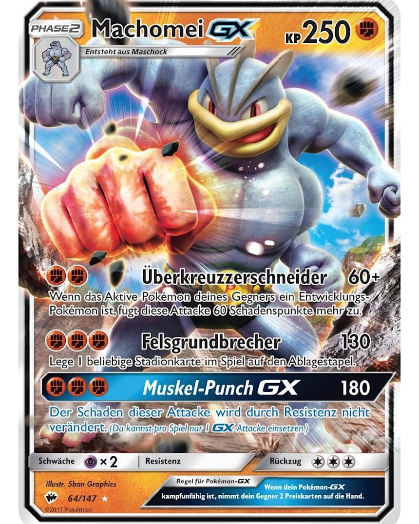 Machomei Gx Seltene Pokemon Karte Wurde Enthullt