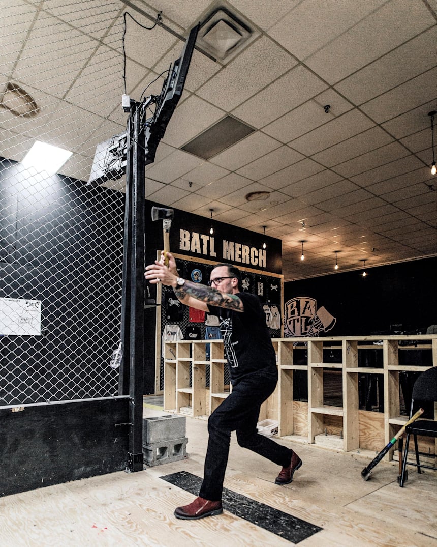 Inside The Backyard Axe Throwing League Matt Wilson