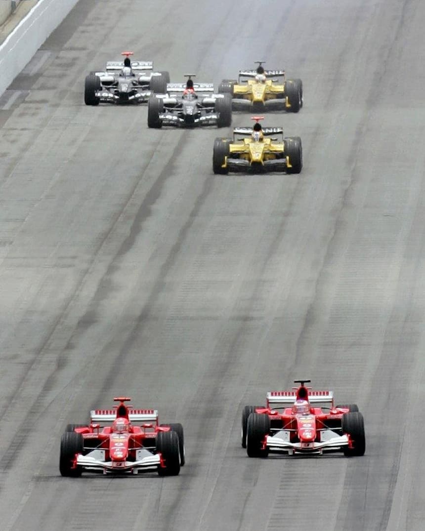 Gp Des Etats Unis De F1 2005 Un Depart A 6 Voitures