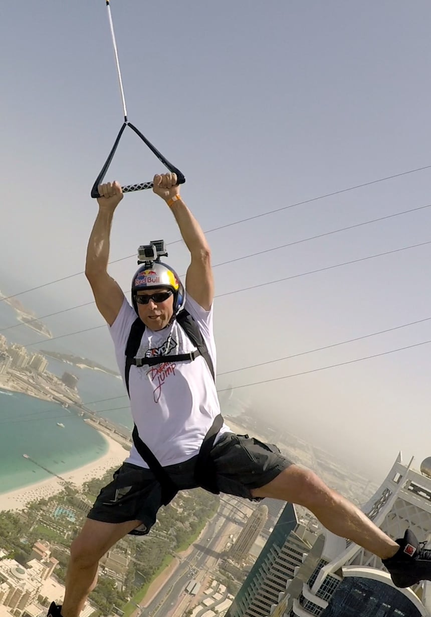 Base Jumping From The World S Highest Zipline In Dubai