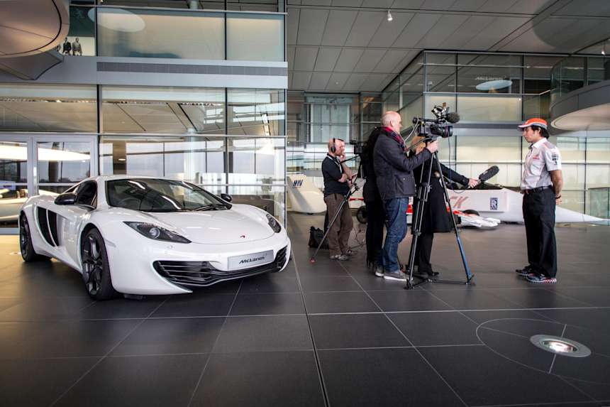 Perez Welcomed To Mclaren Hq