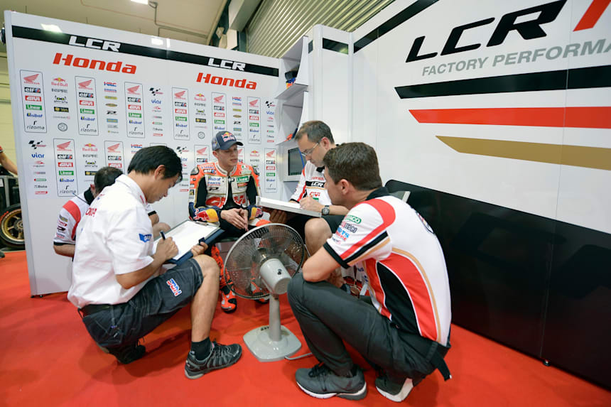 Inside A Motogp Garage With Lcr Honda
