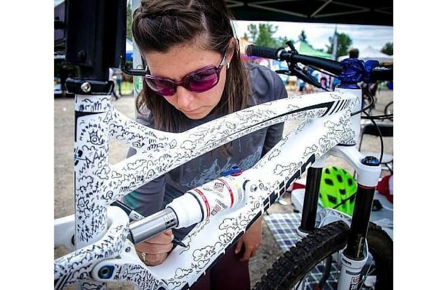 custom painted mountain bike