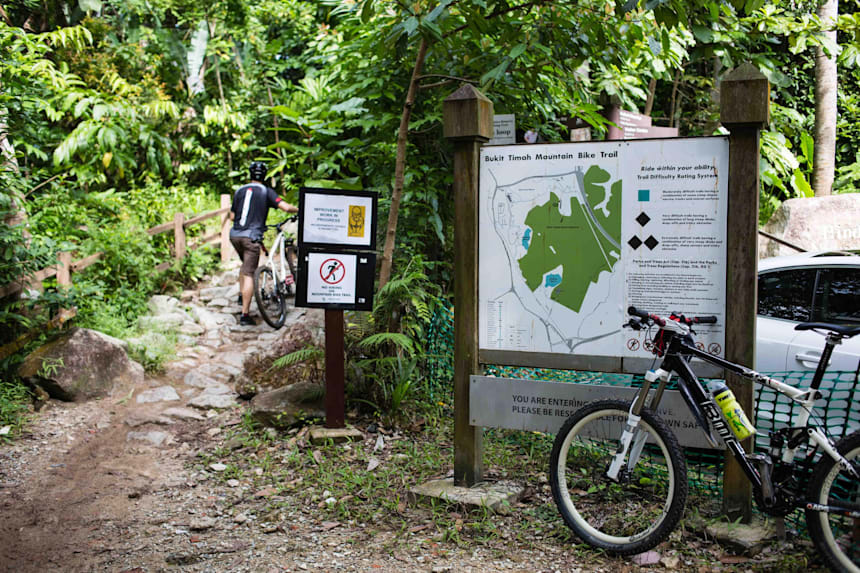 bukit timah mountain bike trail