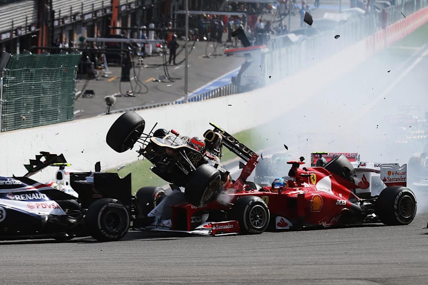 f1 crashes