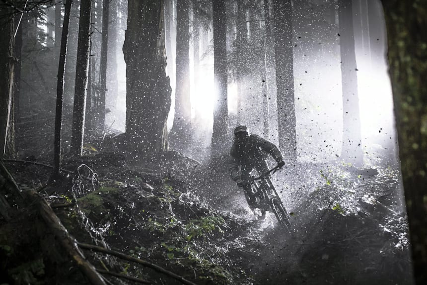 new light mountain bike trail