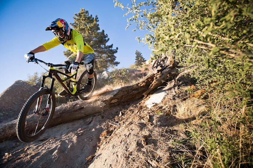 downhill bike riding