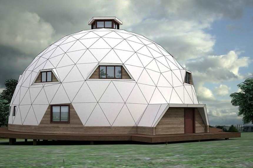 La Casa Del Futuro Tiene Forma De Cupula Geodesica