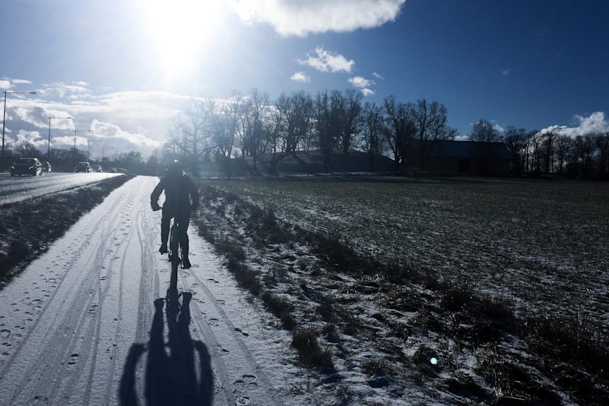 winter commuting