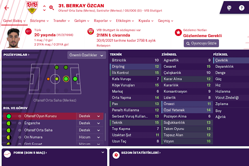 Fm 2019 Daki Turk Wonderkid Ler