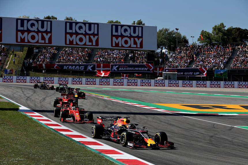 F1 Spanyol Nagydij 2019 Verstappen Dobogo
