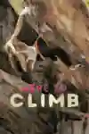 Artwork for climbing film Here to Climb, starring Sasha DiGiulian