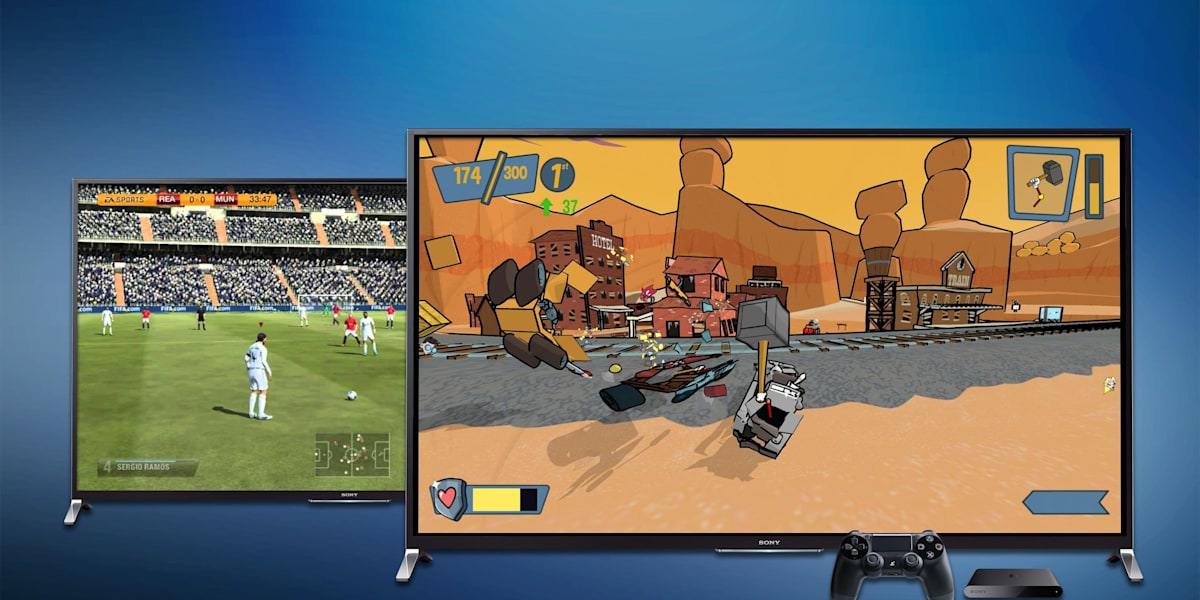 Play playstation store on another tv