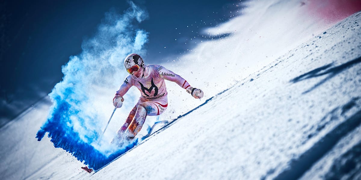 Skiing Red Bull