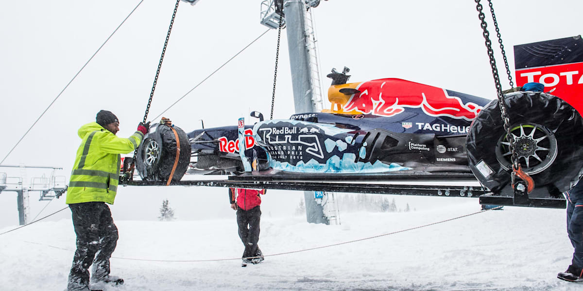 The making of the Red Bull F1 snow run ++video++
