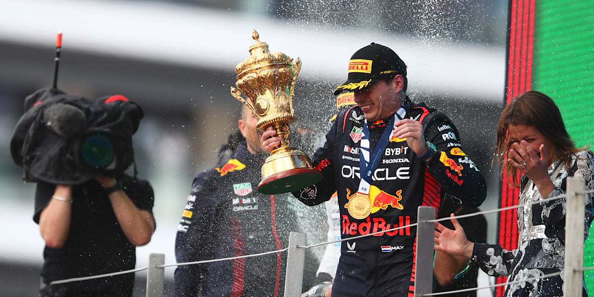 Finally Getting His Hands On The Silverstone Trophy