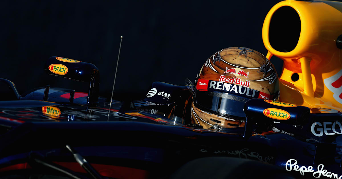 Sebastian Vettel in the Red Bull RB6 during qualifying, securing pole position