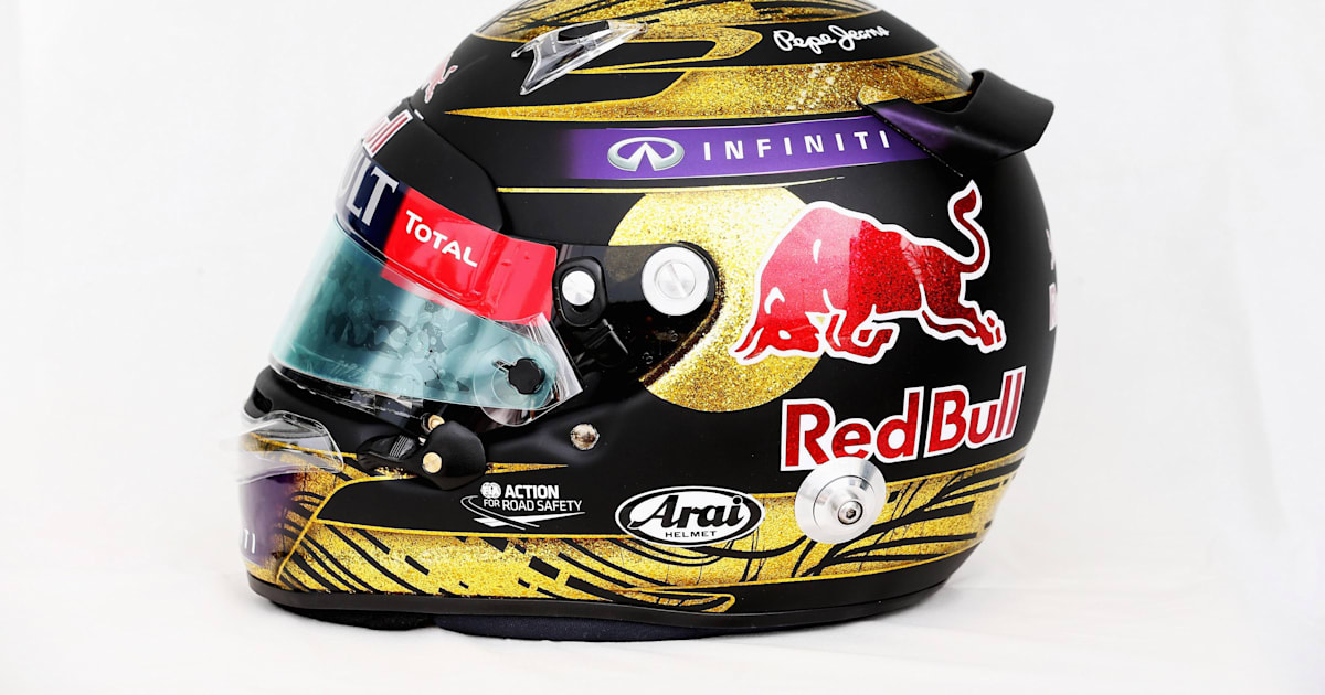 Sebastian vettel helmet red bull hot sale