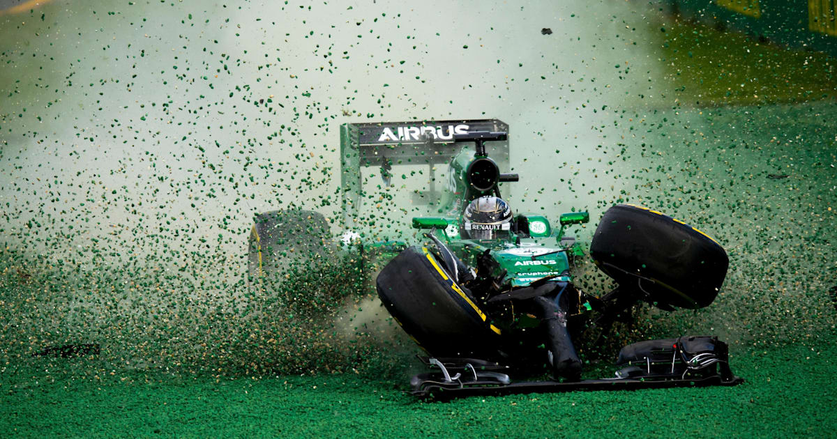 sept images d'accidents en F1