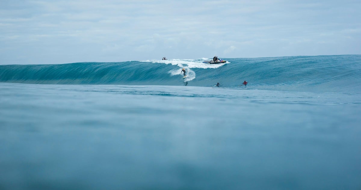 A photo we love Jamie OBrien surfing whilst on fire