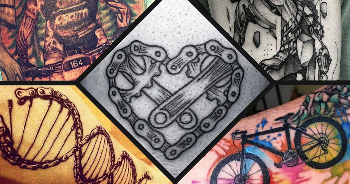 Mountain biking tattoos: 14 of the coolest designs