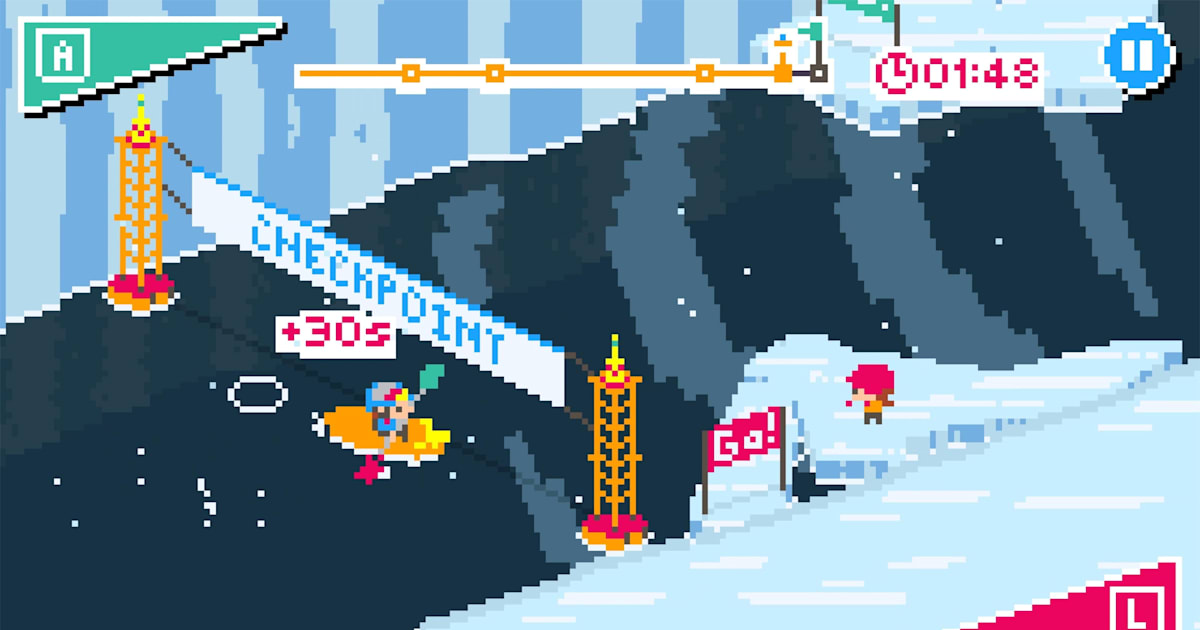 8bit Kayak Spiel Red Bull