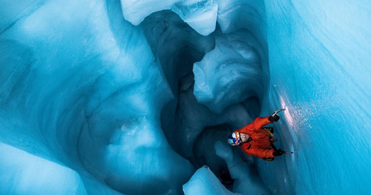 Will Gadd explores Athabasca Glacier ice | Red Bull