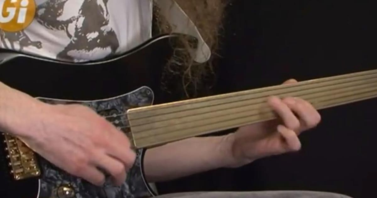 フレットレスギター-