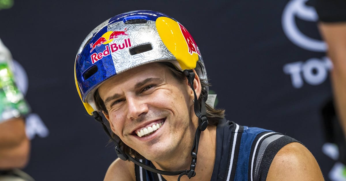 Daniel Dhers Smiling for the Camera at a BMX Street Event