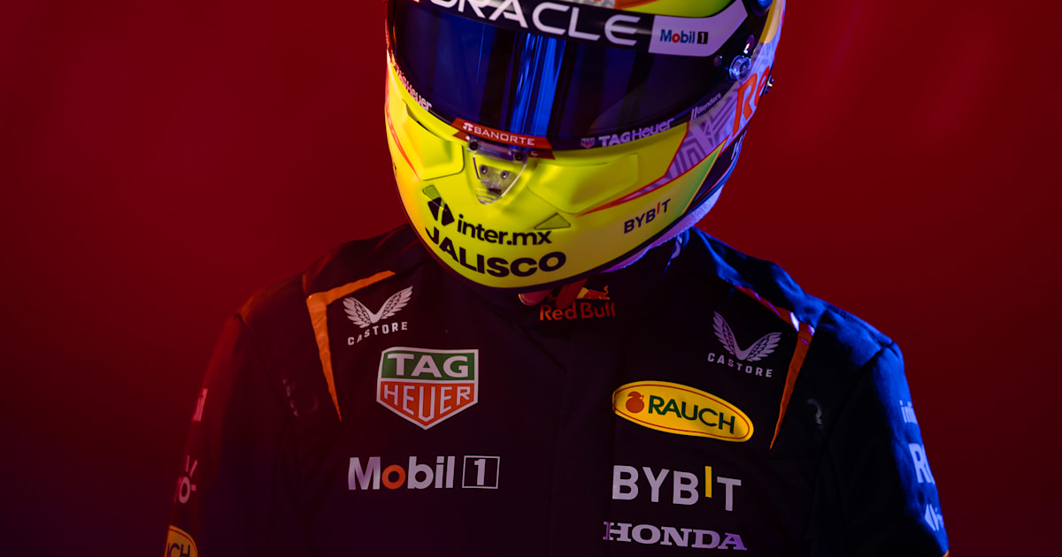 Sergio Perez Shows Off His 2023 Season Helmet