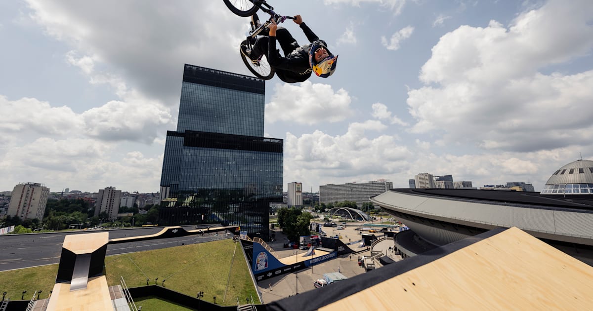 Red Bull Roof Ride - trasa widziana z lotu ptaka