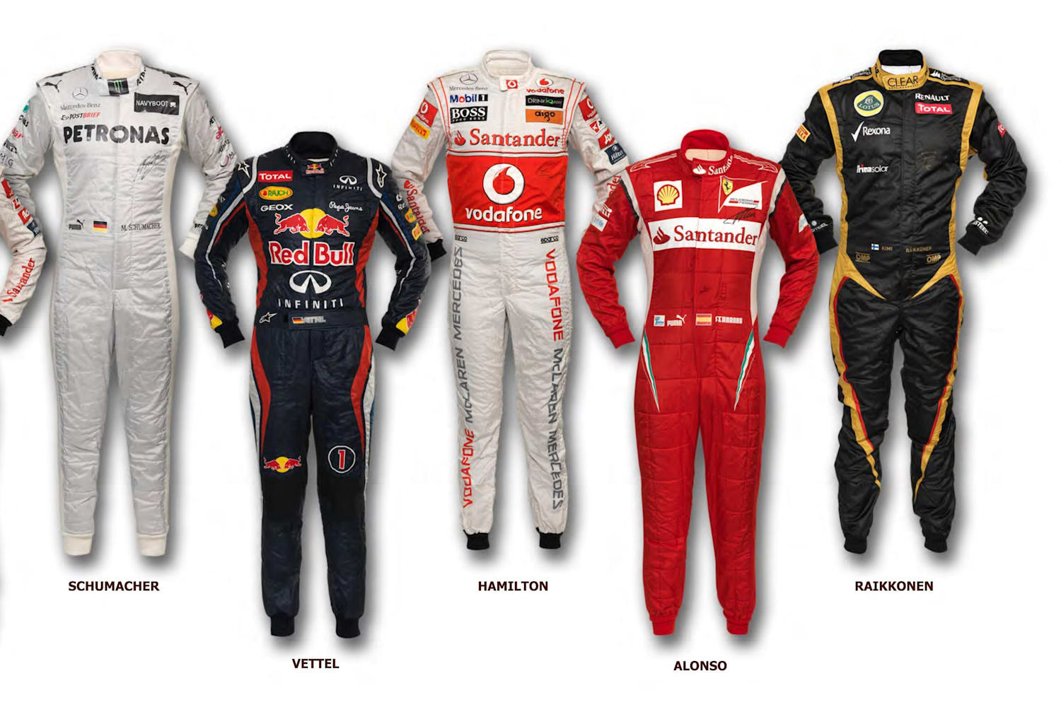 F1 race suits fetch £39,000 for Wings for Life