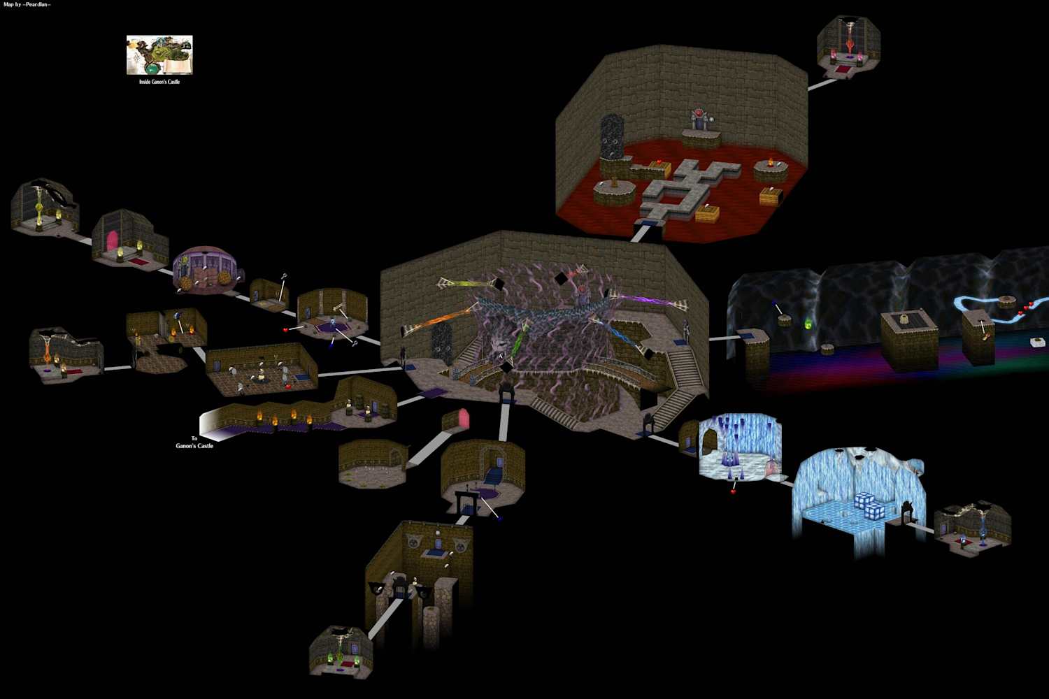 Checa Estos Geniales Mapas De Ocarina Of Time
