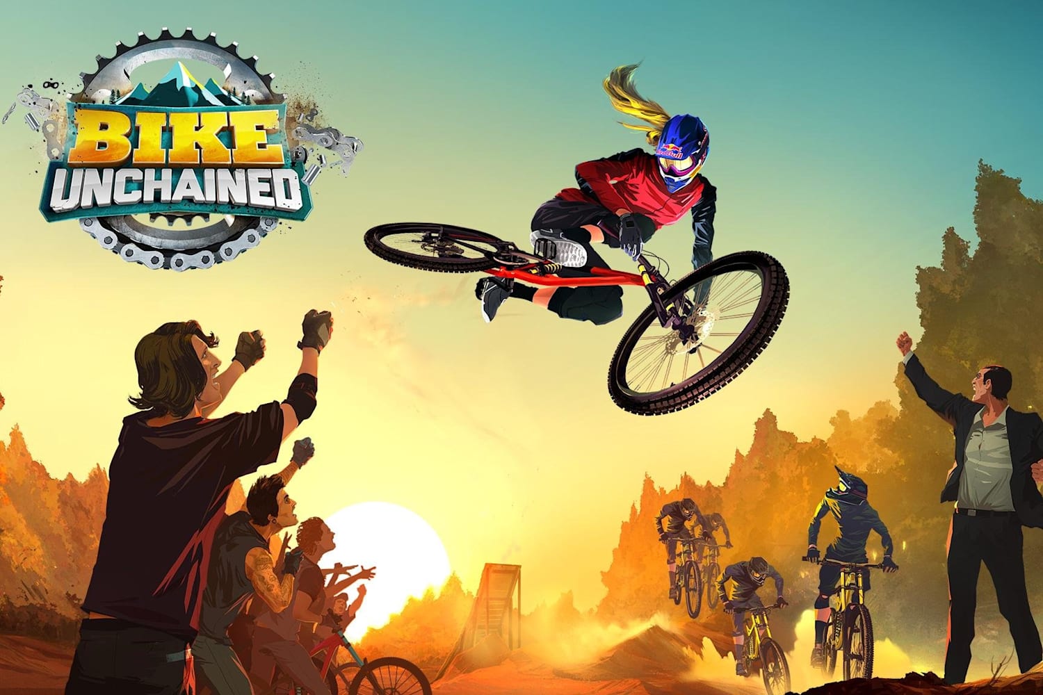 Title игры. Bike Unchained 2. Bike game. Картинки к играм о велосипеде. Игра гонять на Велике на ПК.