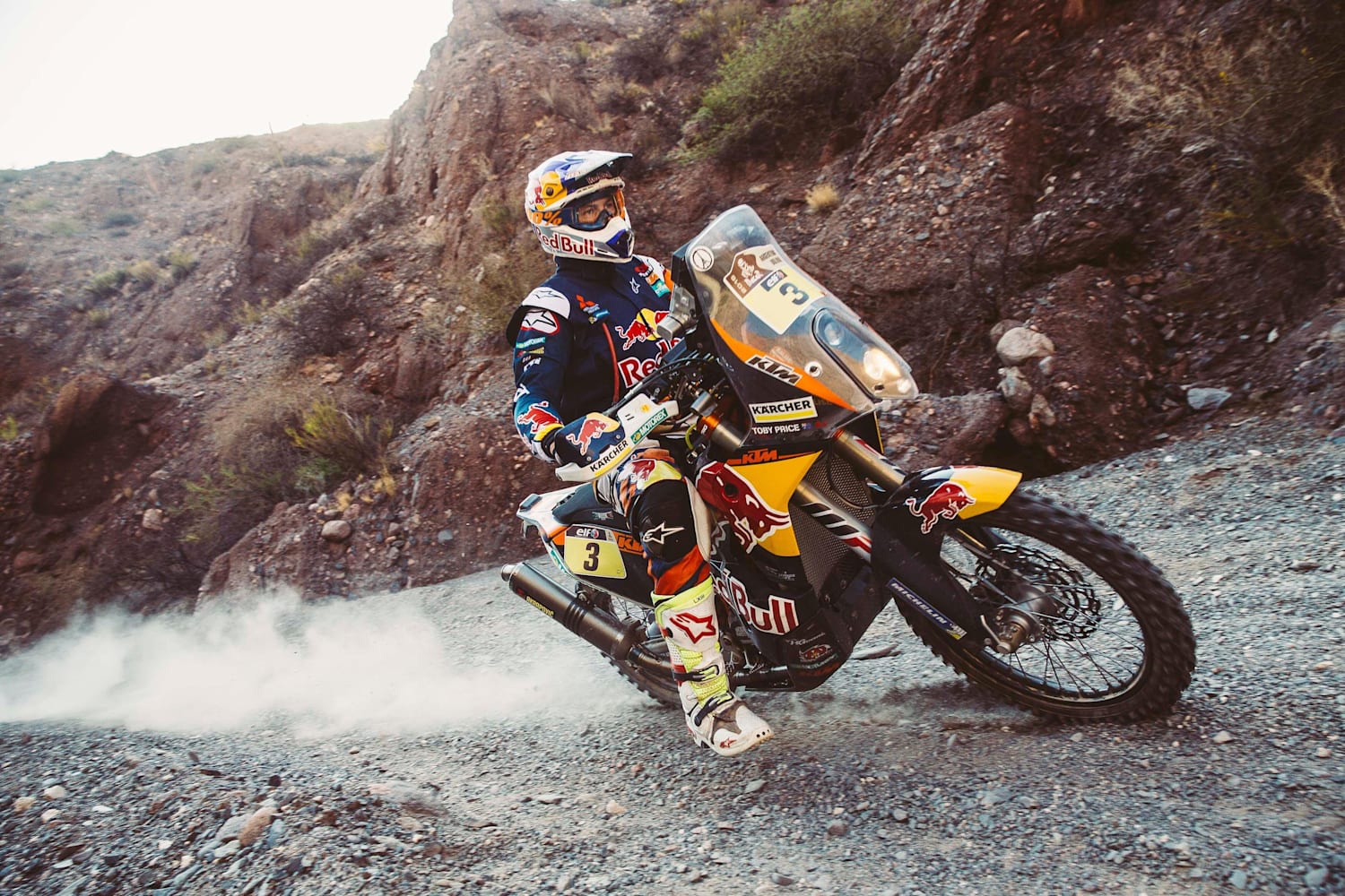 Le meilleur de l'action des motos au Dakar 2016