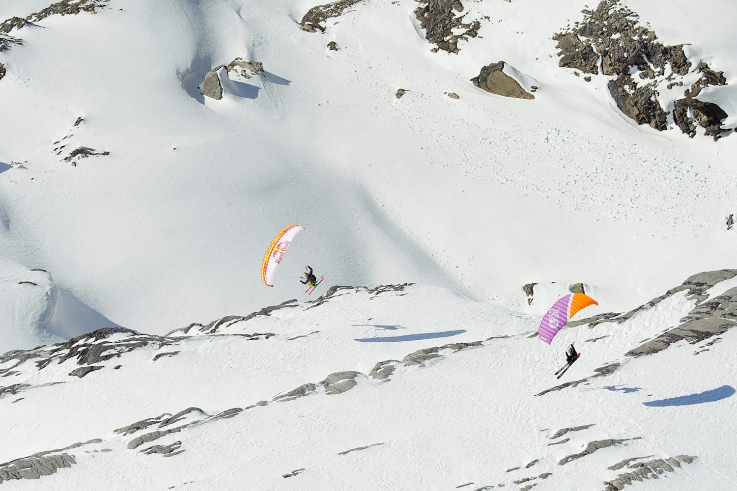 Speedriding all over the French and Swiss Alps