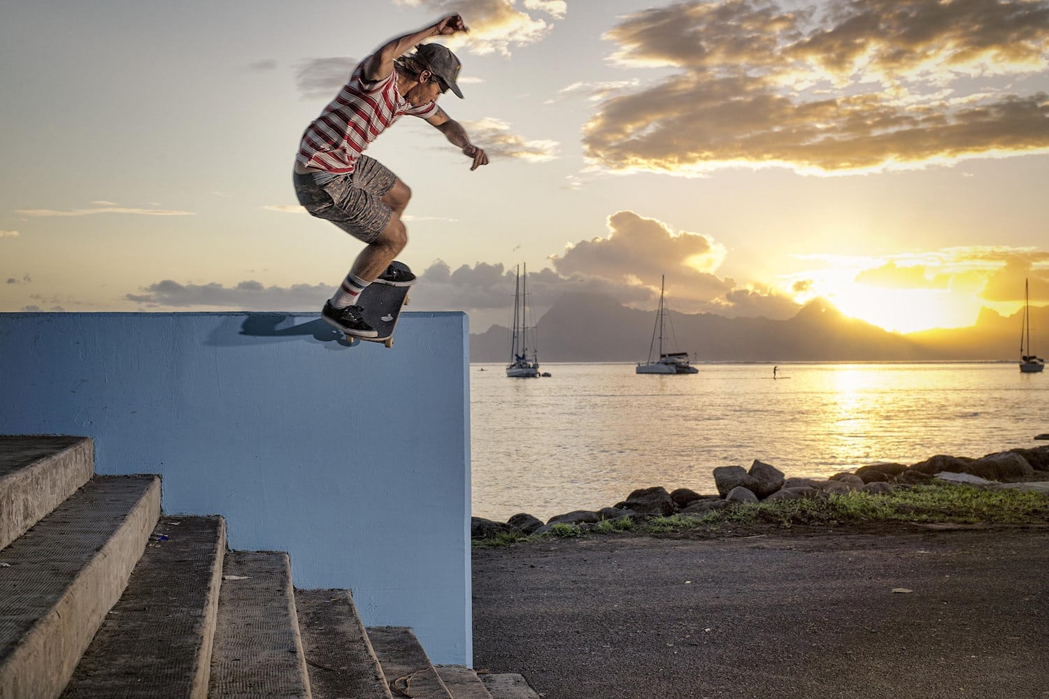 Some Like It Blue, a Tahitian skate adventure gallery