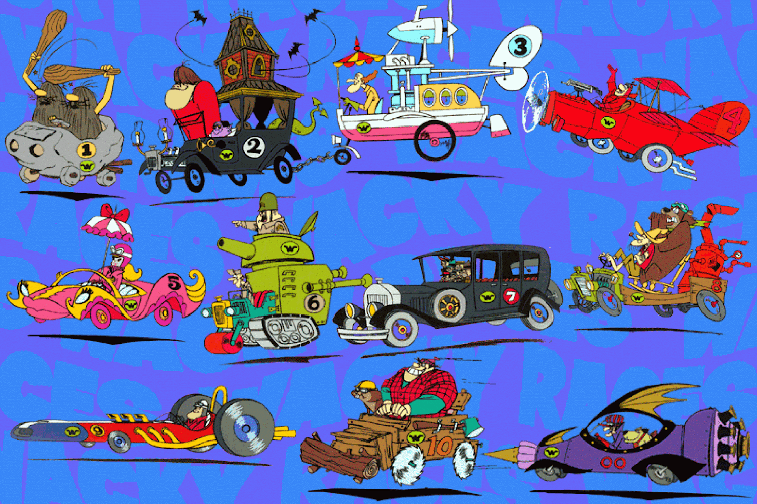 Los Autos Locos dibujos animados de Hanna-Barbera