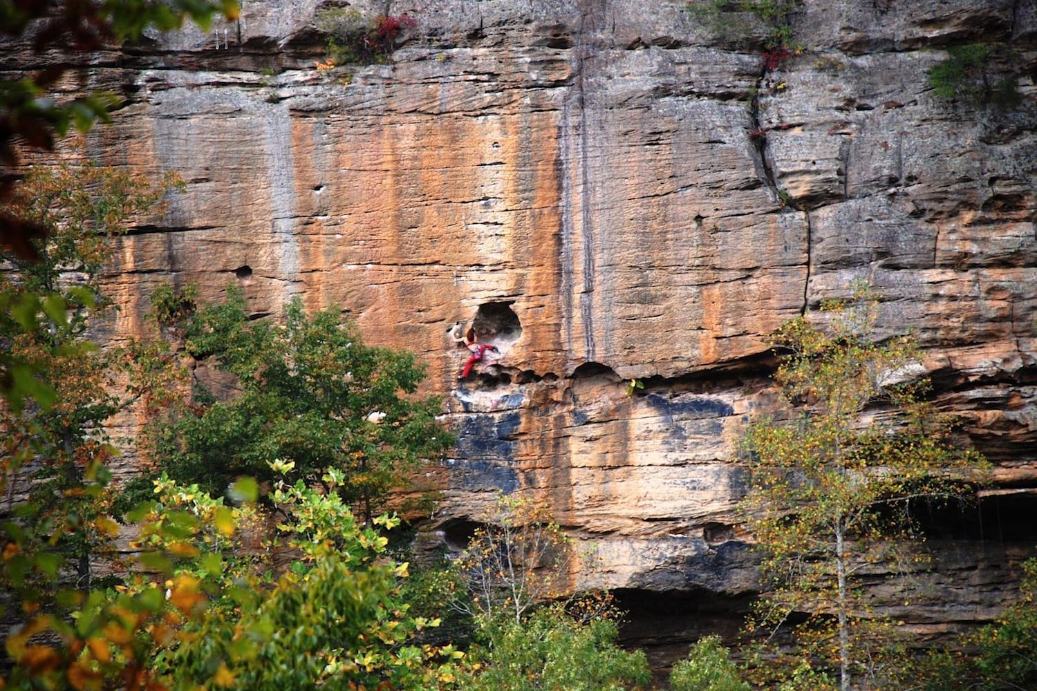 Sasha DiGiulian climbs Red River at Rocktoberfest