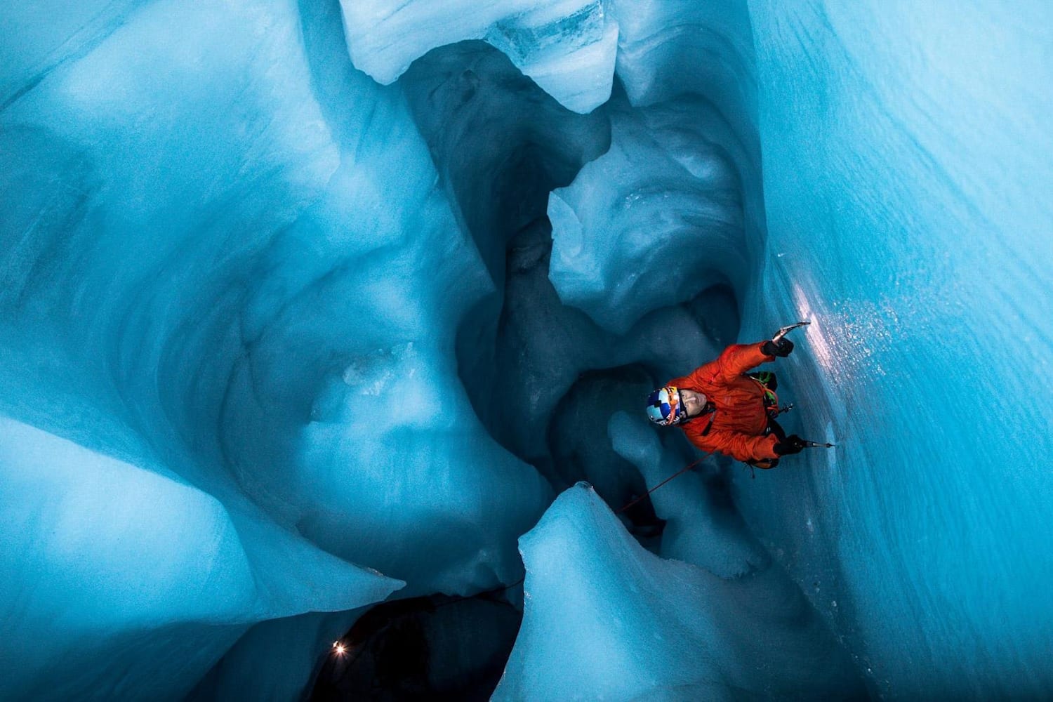 will gadd explores athabasca glacier ice red bull