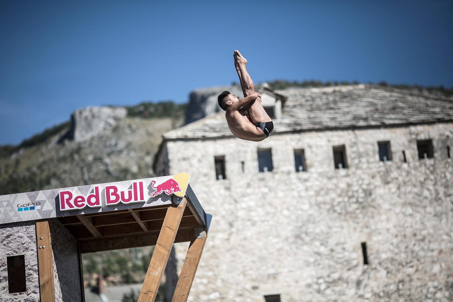 Red Bull Cliff Diving World Serie Mostar i Bosnien