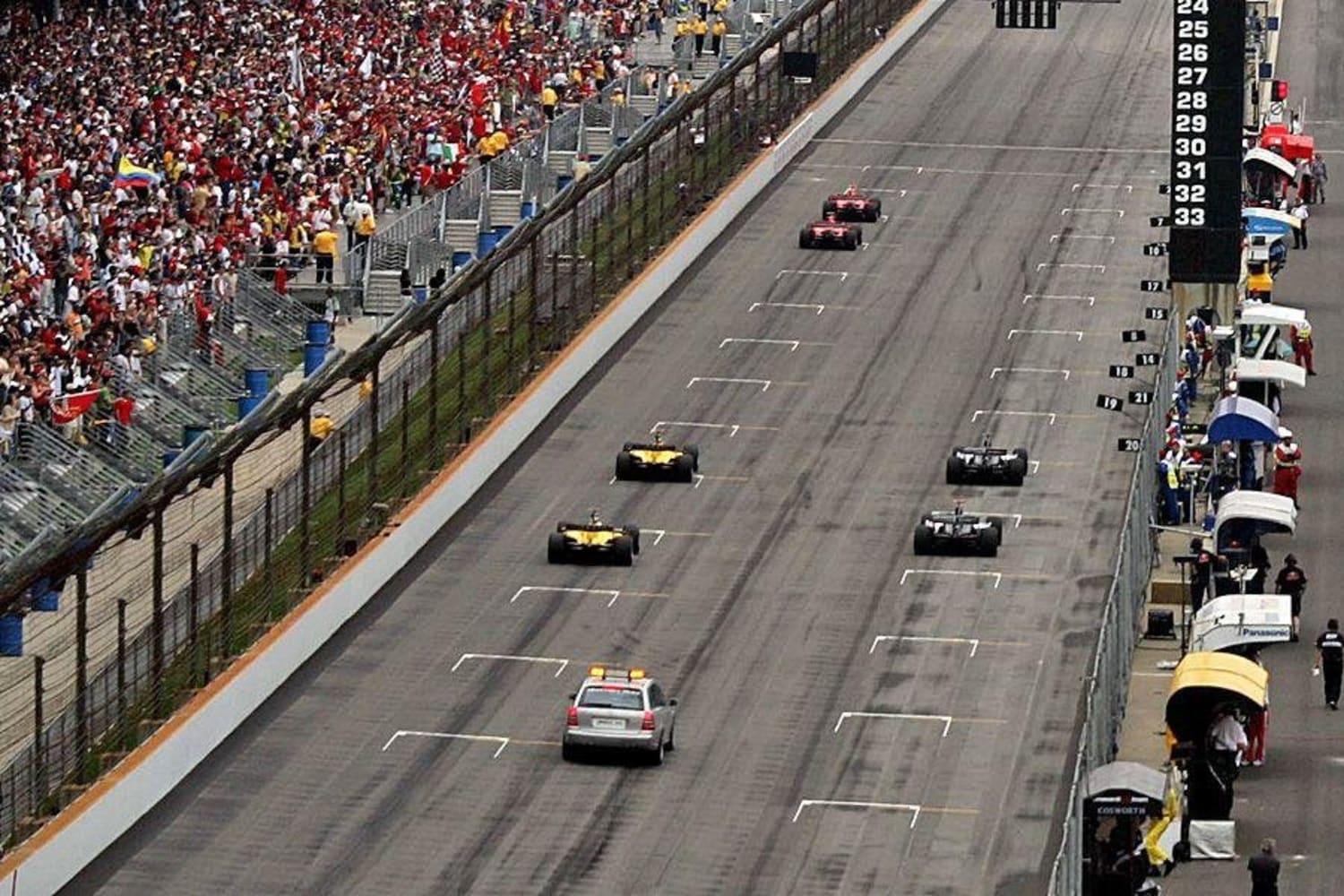 gp des etats unis de f1 2005 un depart a 6 voitures
