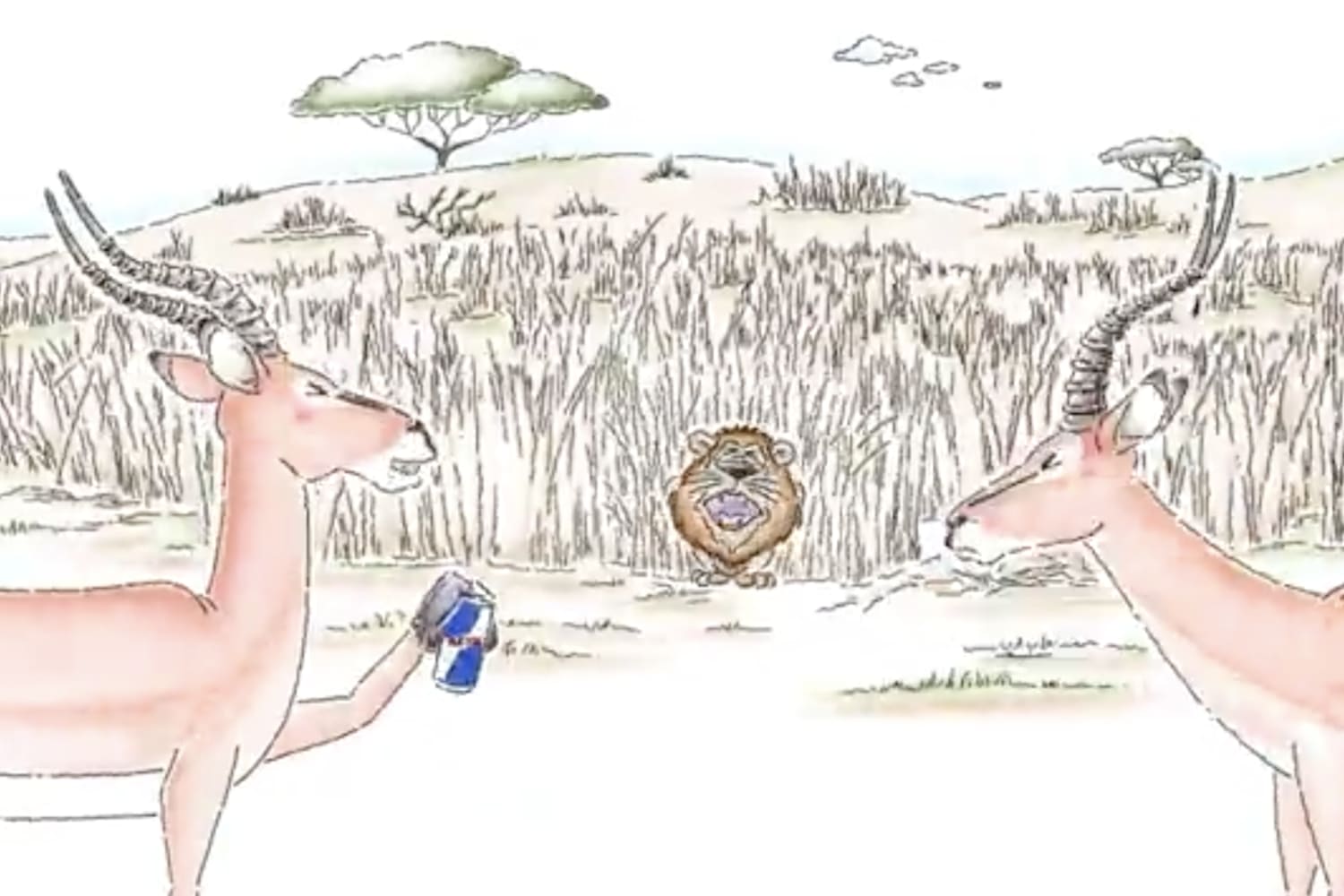 impala cartoon video red bull verleiht flugel